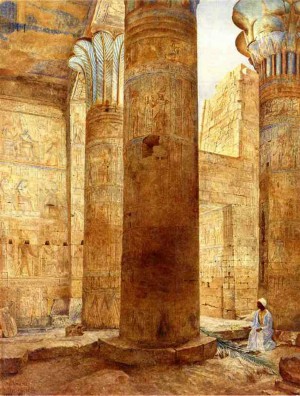 Inside a temple